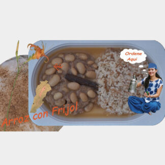 Guisado Chambarete, Alubia, y Arroz con Fideo